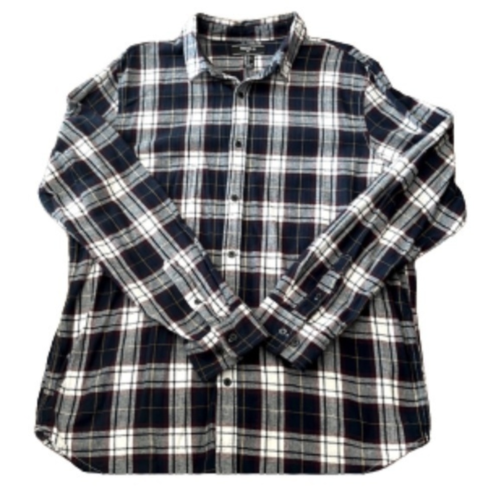 Forever 21 mens plaid button down size XL